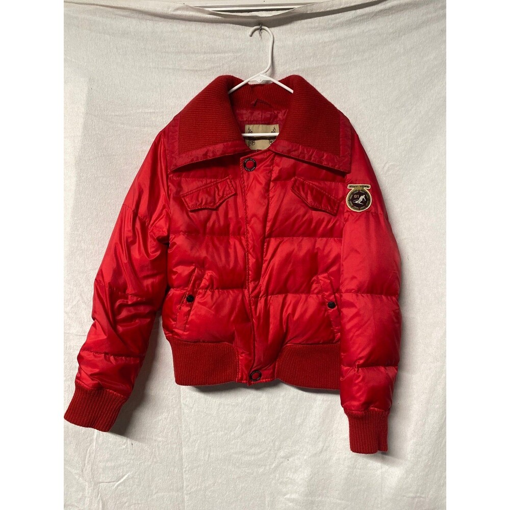 Ruff Hewn red down puffer jacket XL